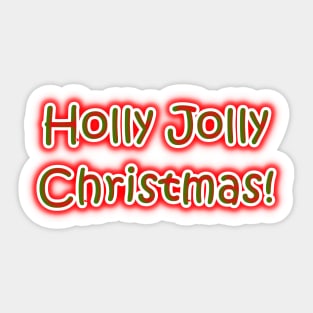 Holly Jolly Christmas Sticker